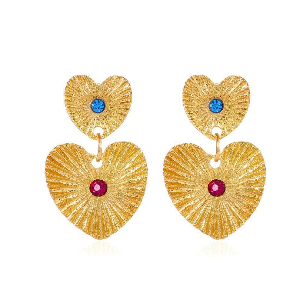 Bohemian Sunflower Heart Earrings - Shop Now! - ZA-Zola