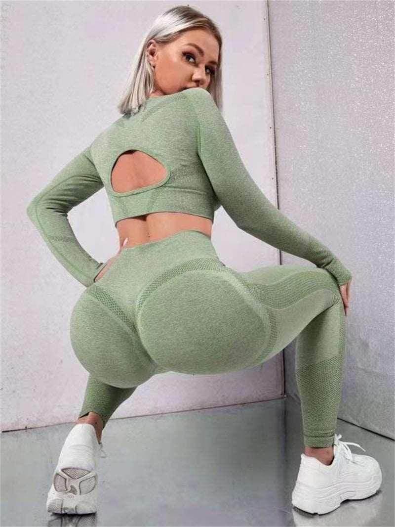 2PCS Sports Suit – Seamless, Stylish & Comfortable! - ZA-Zola