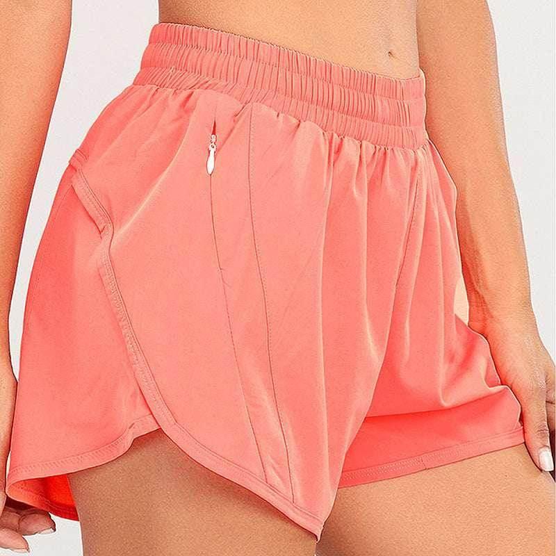 Breathable Summer Sports Shorts with Zipper Pockets - ZA-Zola