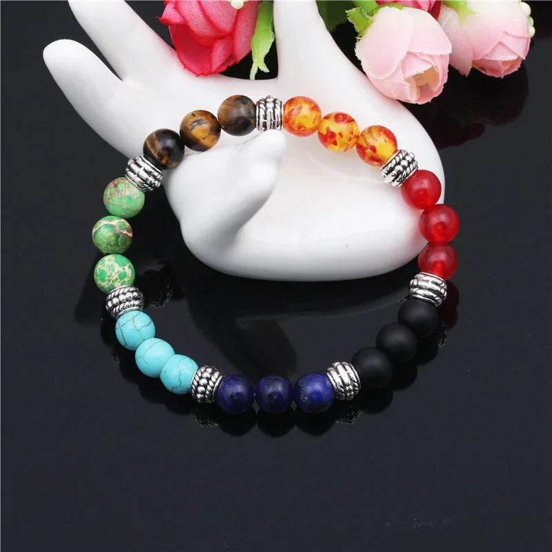 Chakra Energy Yoga Bracelet with Natural Stones - ZA-Zola