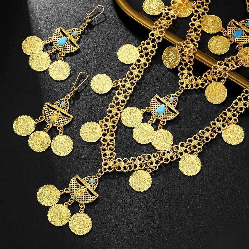 Retro 18K Gold Tassel Jewelry Set for Women - ZA-Zola