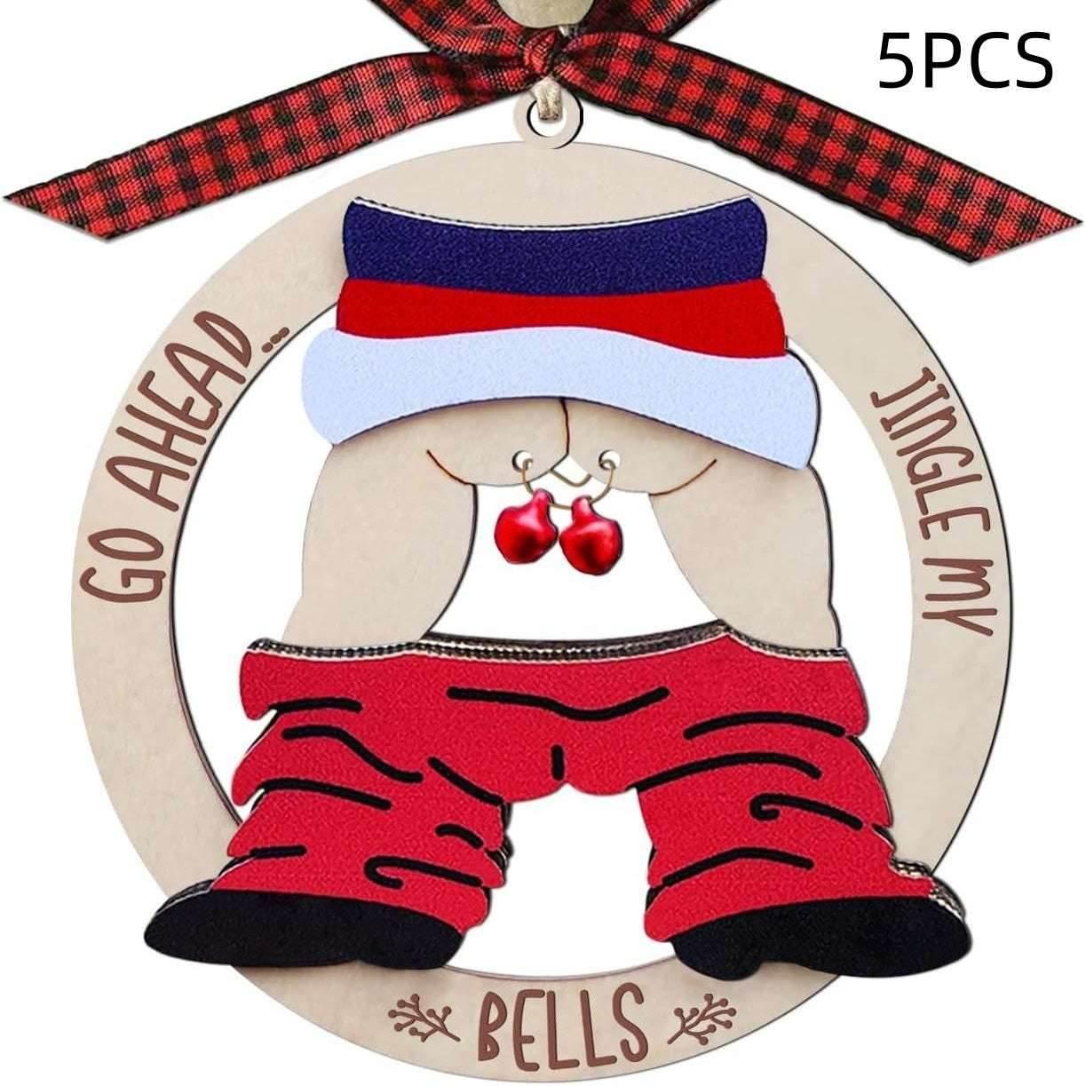 Christmas Gift Pendant Wooden Bell Hanging Decoration - ZA-Zola