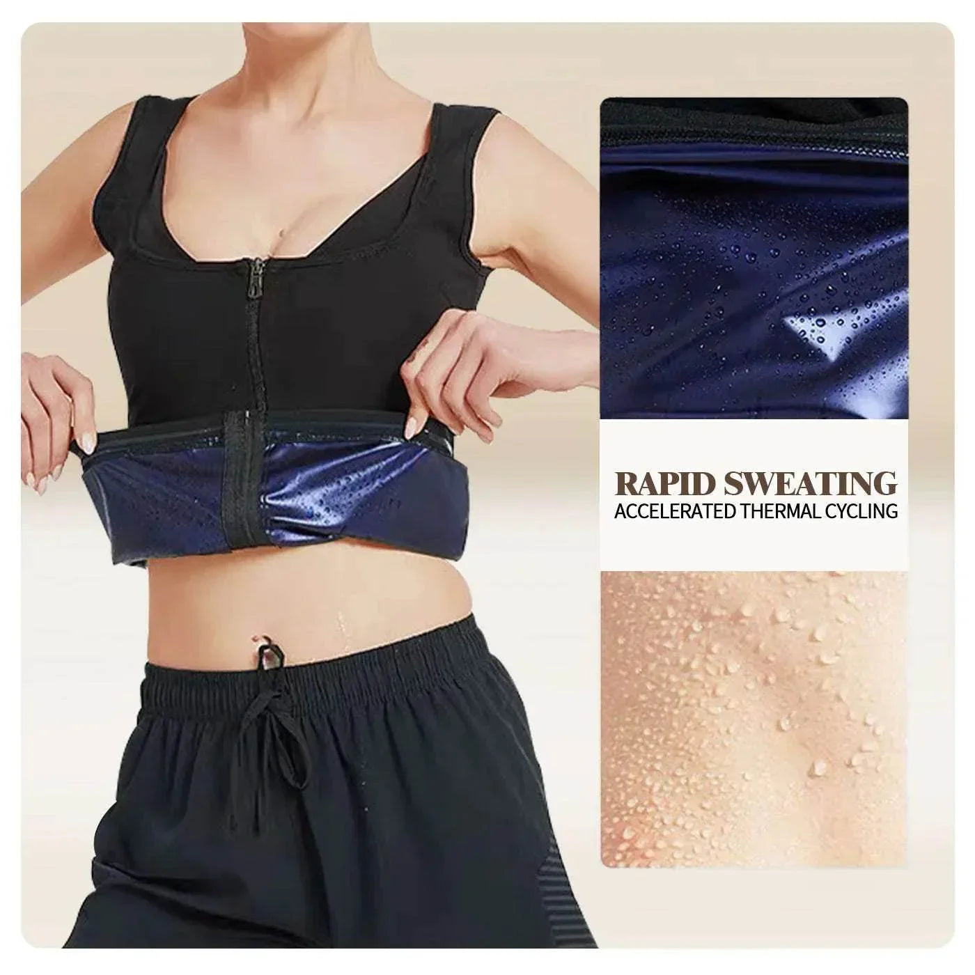 Buy Women's Zip Vest – Stylish Shapewear Sweatshirt! - ZA-Zola