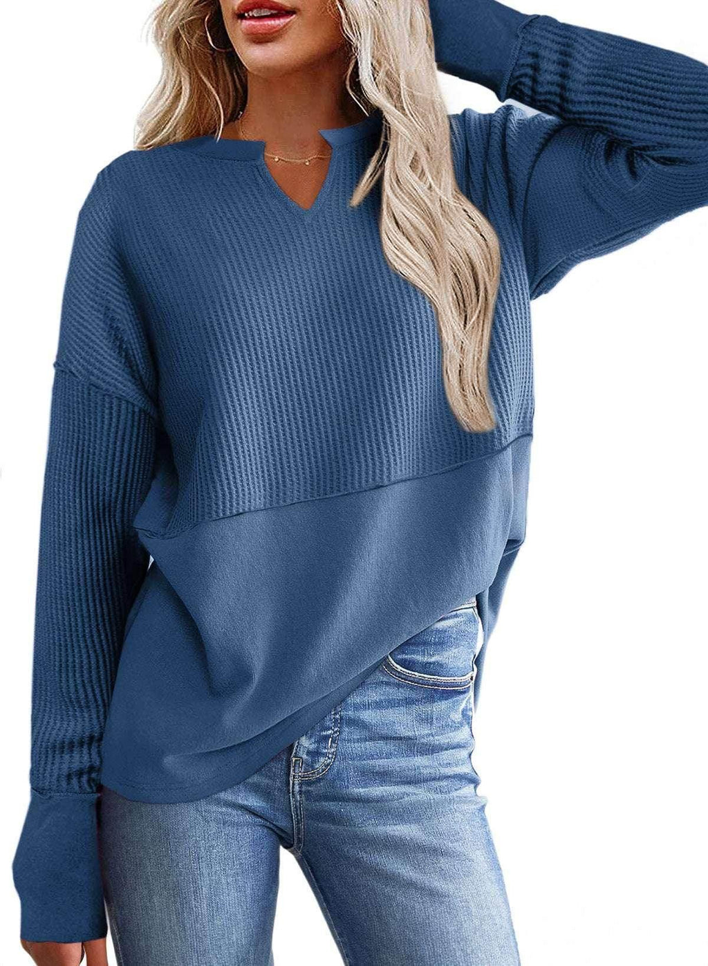 Women's Loose Pullover Sweater – Fall & Winter - ZA-Zola