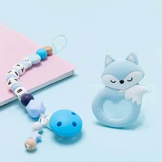 Baby Pacifier Chain | Silicone Teether & Molar Bite - ZA-Zola