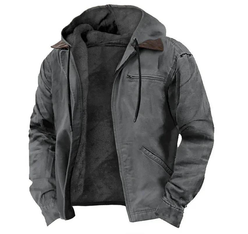 Multi-Color Hooded Sweater with Cotton-Padded Lining - ZA-Zola