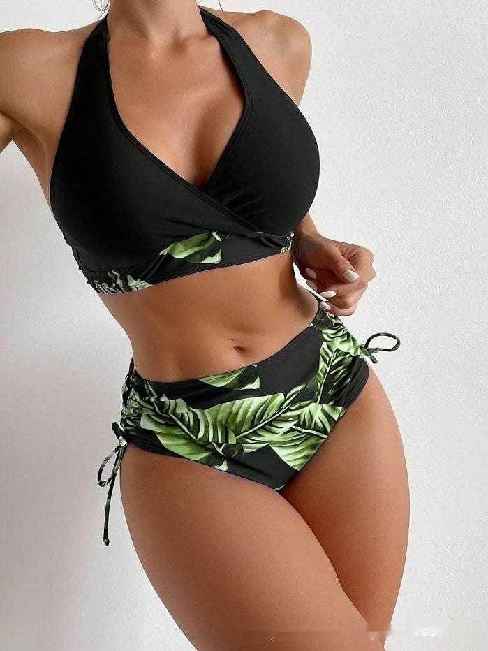 High Waist Halter Bikini – Stylish & Sexy Swimwear - ZA-Zola