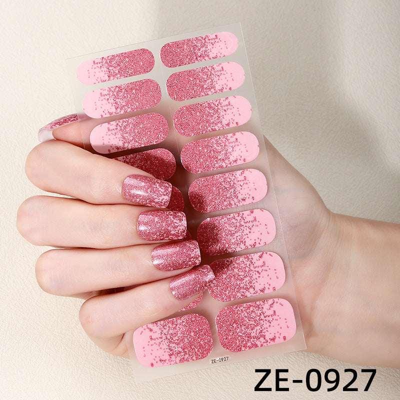 Gradient French Nail Stickers – Aurora Onion Powder Style - ZA-Zola