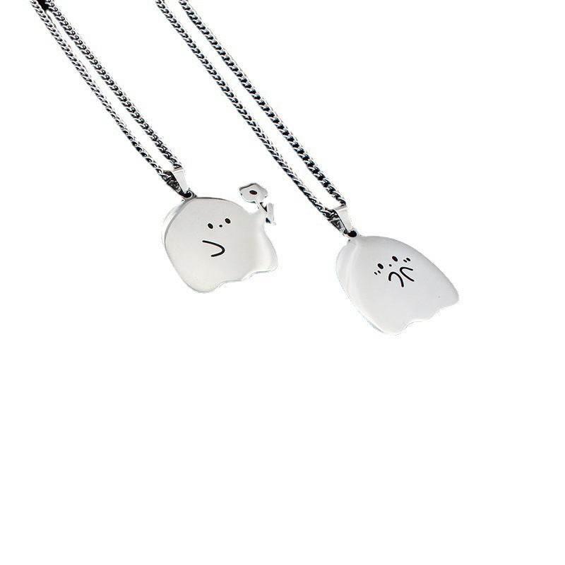 ZA-Zola Cute Ghost Couple Necklace Gift - ZA-Zola
