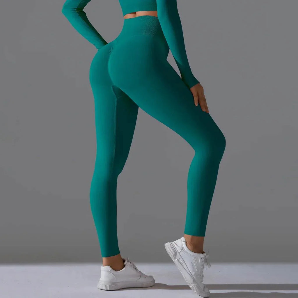 Seamless High Waist Nude Feel Yoga Pants – Slim Fit & Comfortable - ZA-Zola