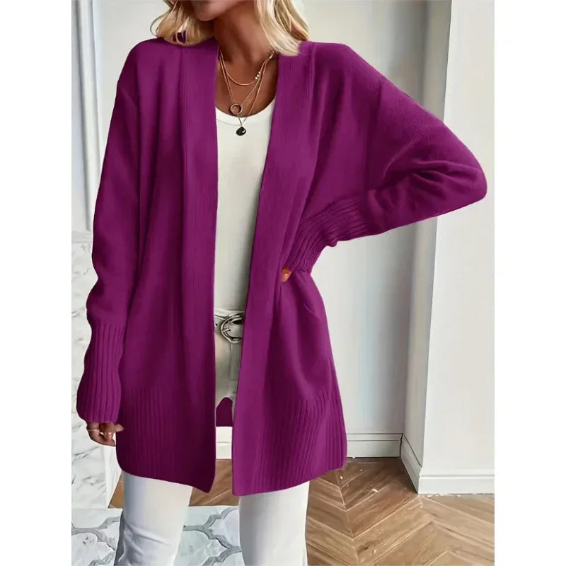 Shawl Sweater with Pockets | Casual Elegant Style - ZA-Zola