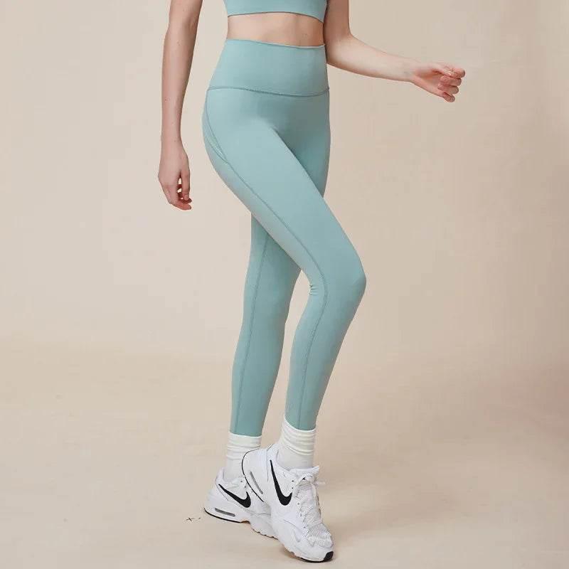 Cross Hip Lifting High Waist Yoga Pants – Waist-Slimming Design - ZA-Zola