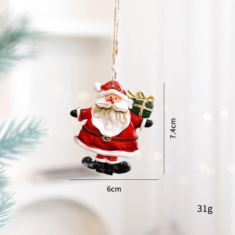 Christmas Gingerbread Snowman Pendant Cute Small Decor - ZA-Zola