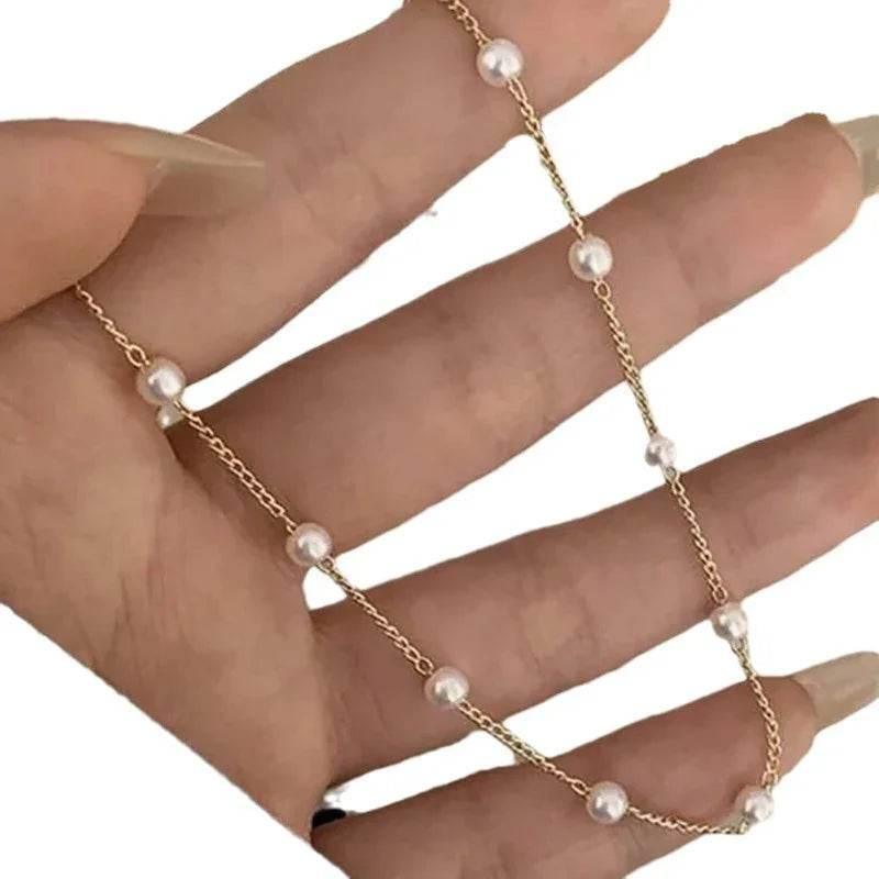 Retro Pearl Pendant Necklace – Elegant & Minimalist - ZA-Zola