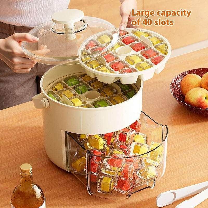 Large Capacity Press Ice Cube Mold - 40 Grids - ZA-Zola