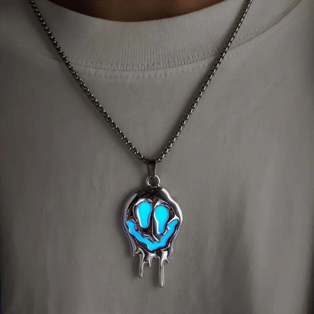 ZA-Zola Ghost Grimace Glowing Halloween Necklace - ZA-Zola