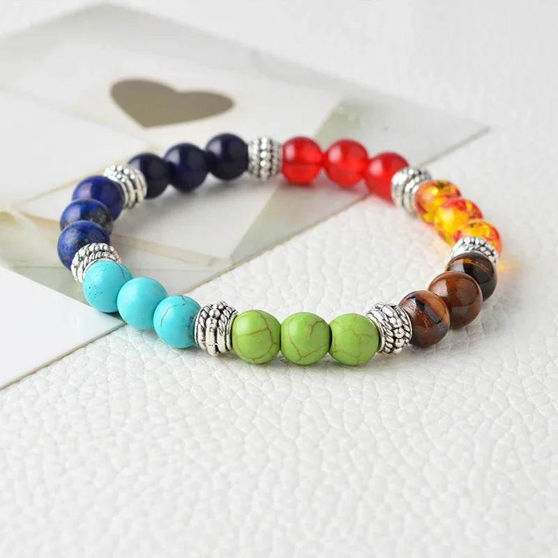 Chakra Energy Yoga Bracelet with Natural Stones - ZA-Zola
