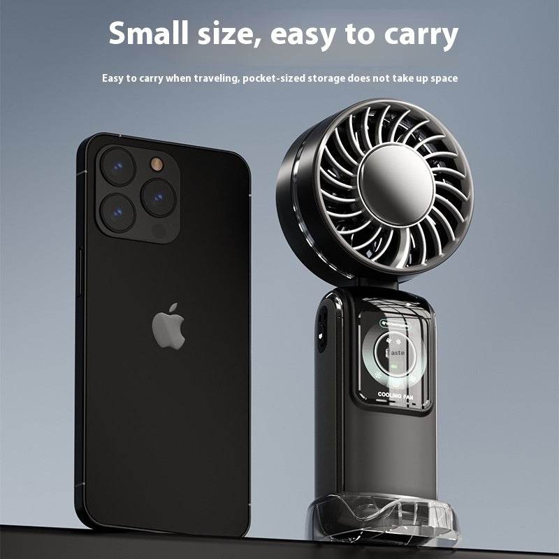 ZA-Zola Ice Compress Digital Display Handheld Fan - ZA-Zola