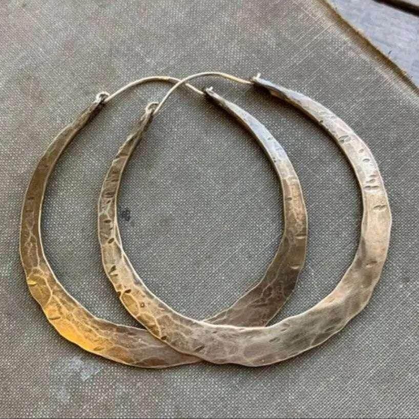 Silver Round Earrings – Light Luxury & Simplicity - ZA-Zola