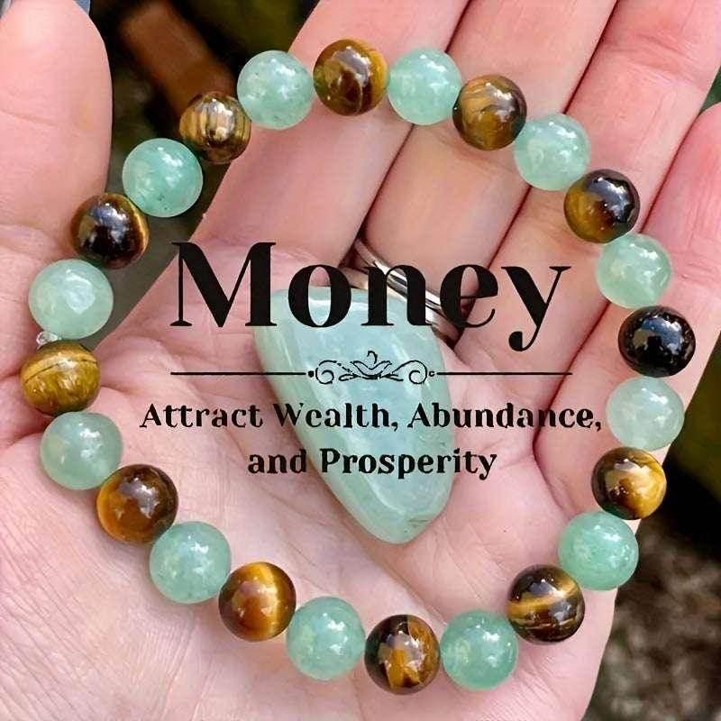 Natural Stone Crystal Bracelet – Unisex Travel Charm - ZA-Zola