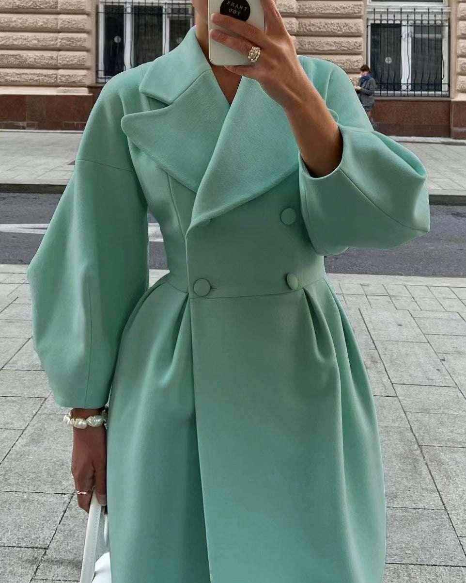 Vintage Court Jacket with Lantern Sleeves & Large Lapel - ZA-Zola