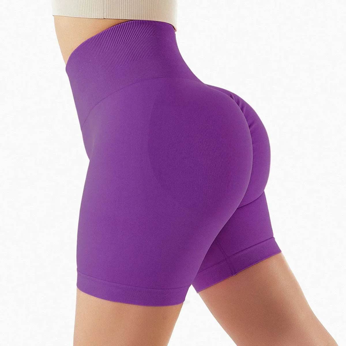 Seamless Yoga Shorts with High Hips & Waist - Comfortable & Stylish - ZA-Zola