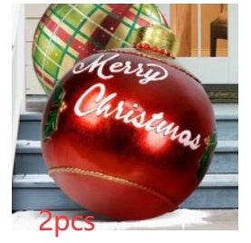 Inflatable Christmas Ornament Ball 60CM Outdoor PVC - ZA-Zola