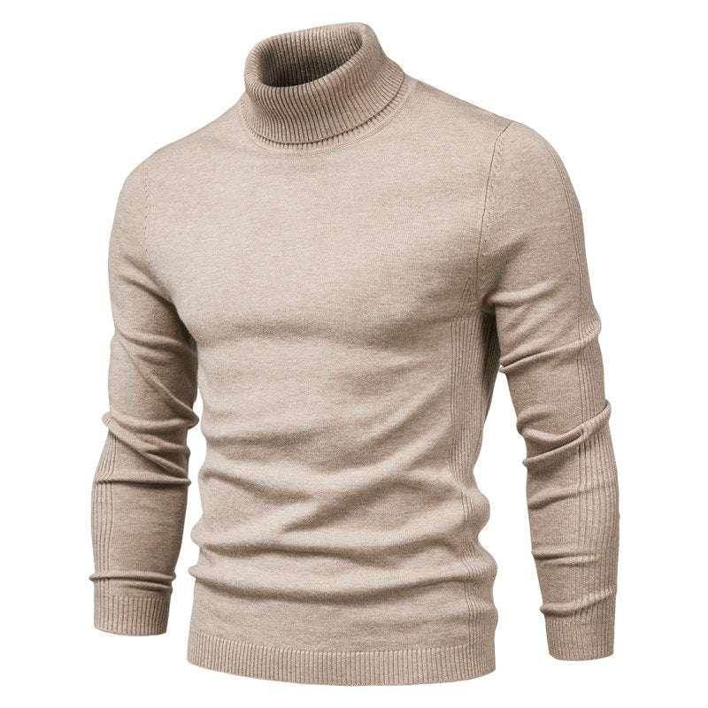 Men's Slim Turtleneck Sweater - Winter Casual Pullover - ZA-Zola