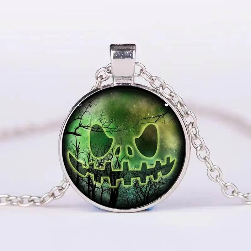 ZA-Zola Halloween Pumpkin Ghost Necklace - ZA-Zola