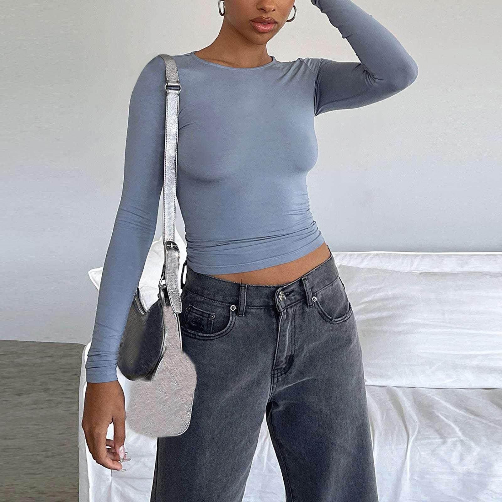 Slim Long Sleeve Pullover – S–L | ZA-Zola - ZA-Zola
