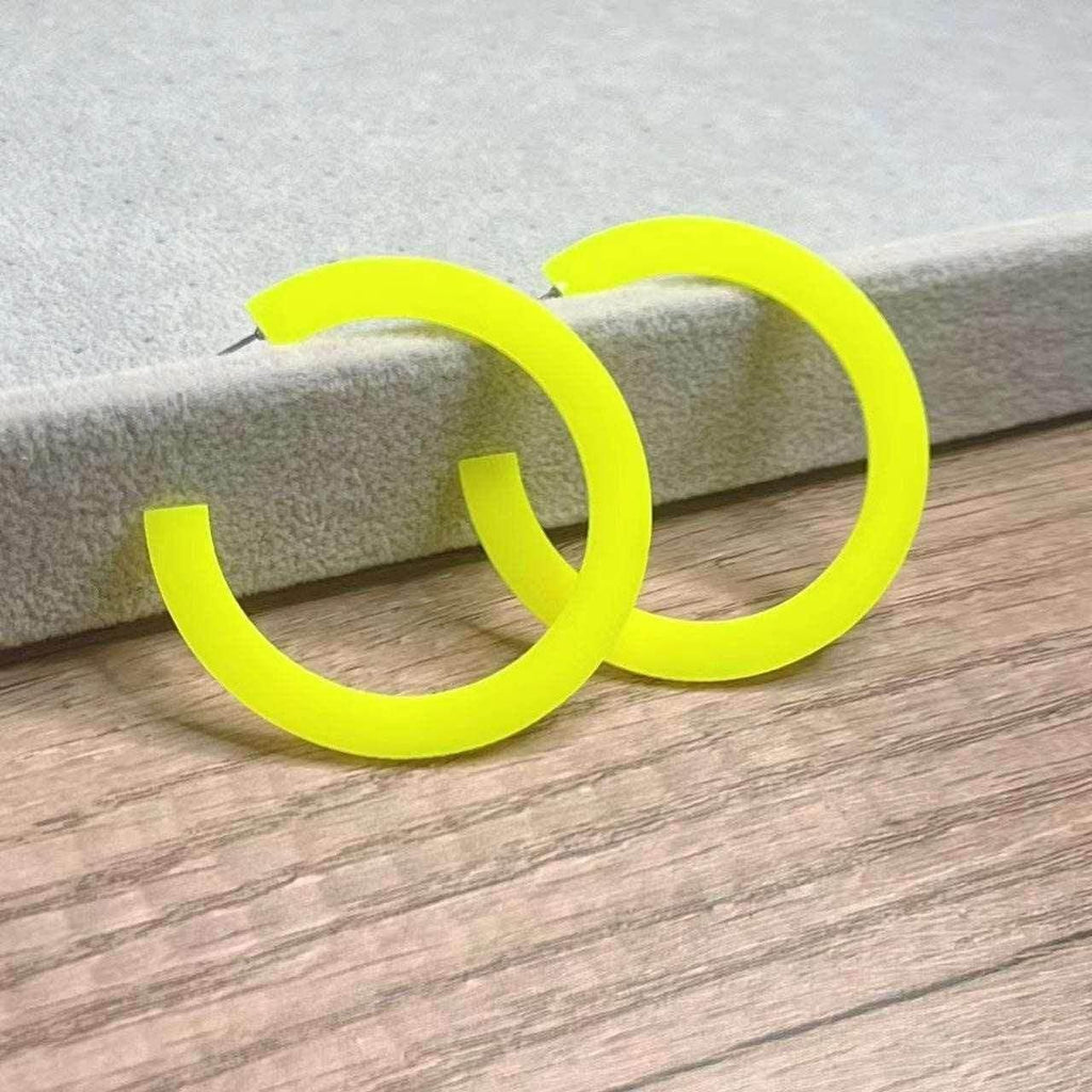 Trendy Retro Acrylic Earrings – Shop Now in Colorful Styles! - ZA-Zola