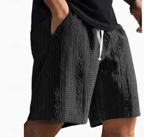 Men's Summer Beach Casual Shorts - Korean Style Loose Fit