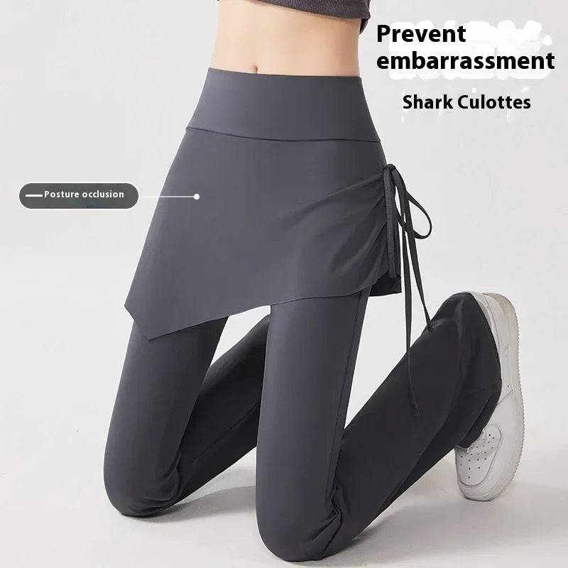 High Waist Skort Leggings Anti-Exposure Fit - ZA-Zola