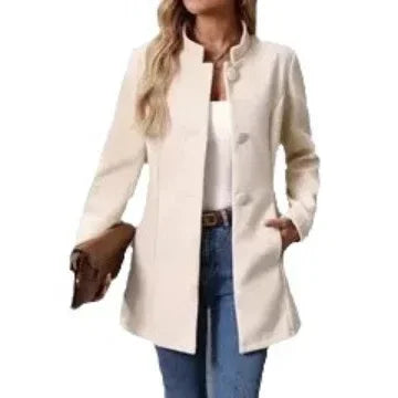 Women’s 3 Button Slim Coat Jacket | European Style - ZA-Zola
