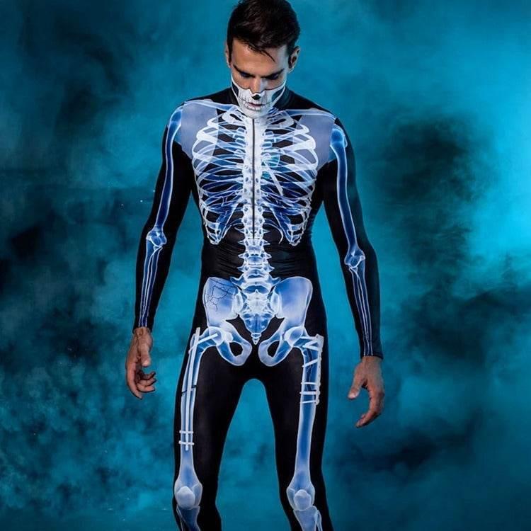 ZA-Zola Skeleton 3D Halloween Jumpsuit - ZA-Zola