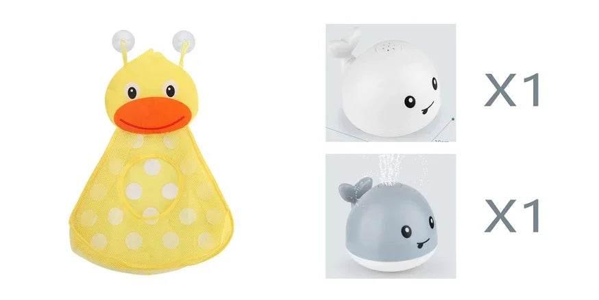 Electric Whale Bath Toy with Light & Water Spray - ZA-Zola