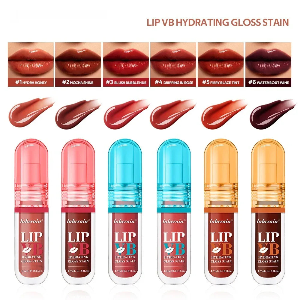Lakerain Vitamin B Lip Gloss – Hydrating Moisturizing Lip Lacquer - ZA-Zola