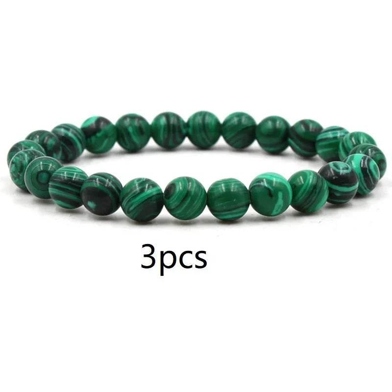 Classic Matte Malachite Bracelet for Men & Women - ZA-Zola