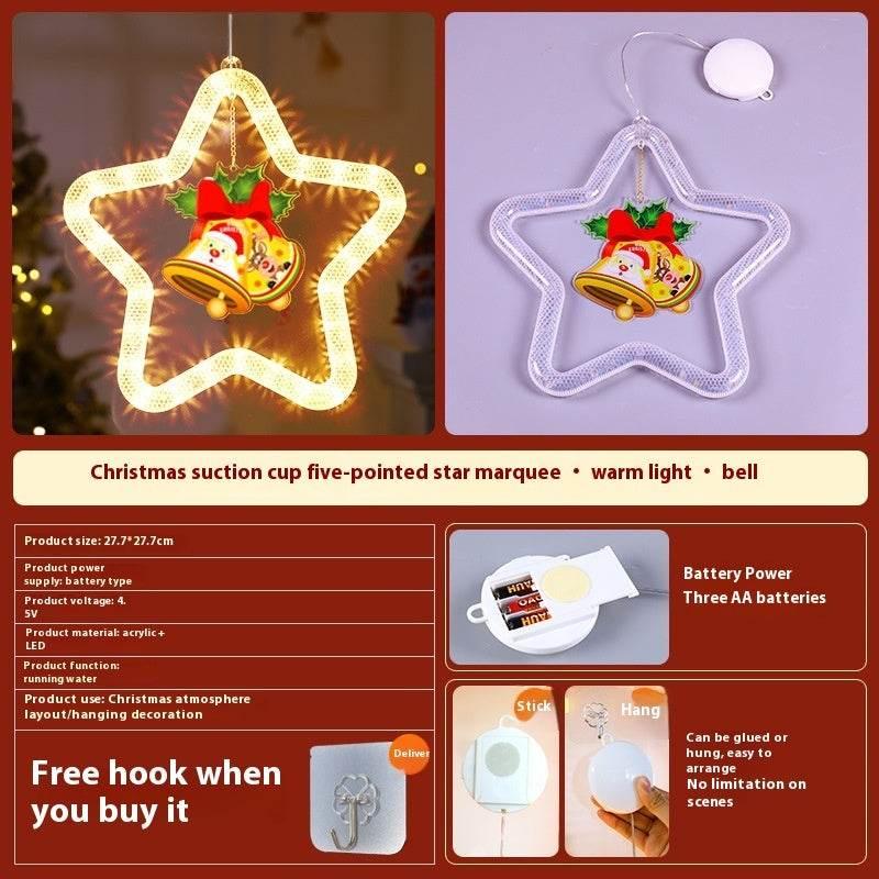Christmas Pendant Decoration LED Star Light for Window - ZA-Zola