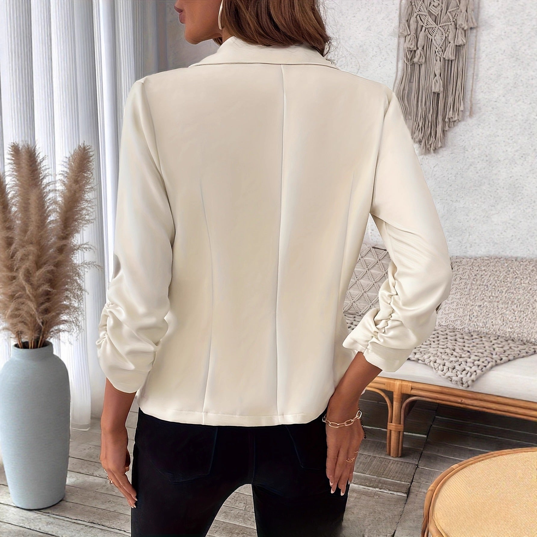 Women's Casual Pleated Blazer | ZA-Zola Fashion