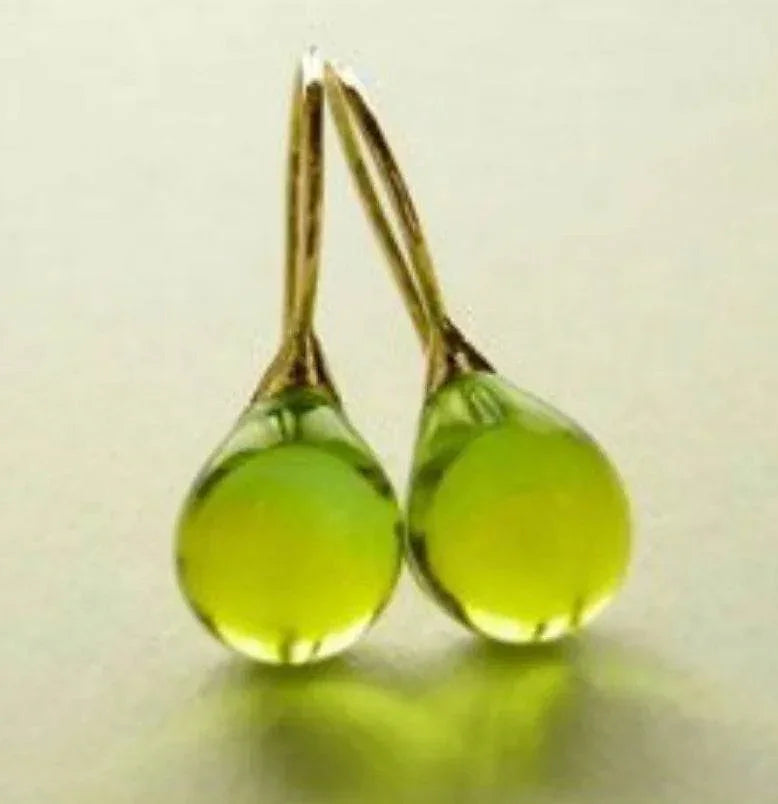 Nine-Color Cat's Eye Gem Earrings – Elegant Shine - ZA-Zola