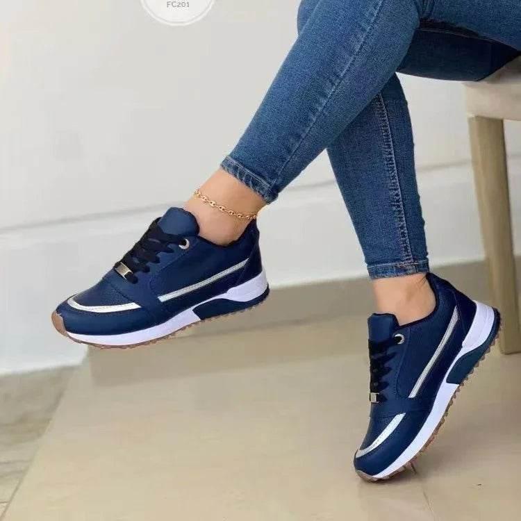 Stylish Women's Lace-up Flats | Comfy & Chic Sneakers - ZA-Zola