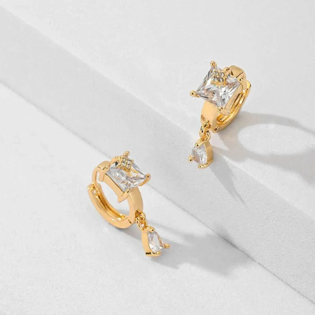 Water Drop Gold-Plated Stud Earrings – Fashion OL - ZA-Zola