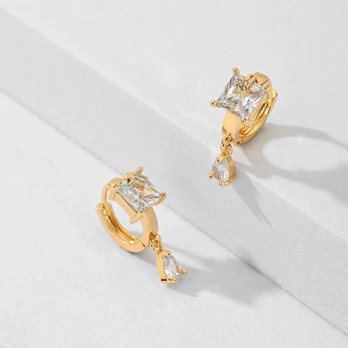 Water Drop Gold-Plated Stud Earrings – Fashion OL - ZA-Zola