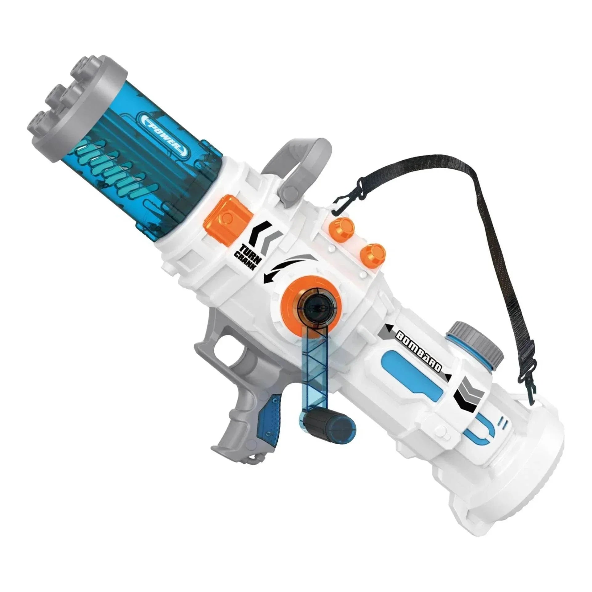 Manual Gatling Water Gun – 1000ML Big Blast Toy - ZA-Zola