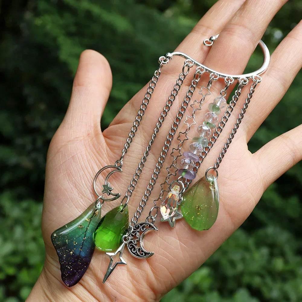 Handmade Crystal Ear Hooks - Natural Gravel Earrings - ZA-Zola