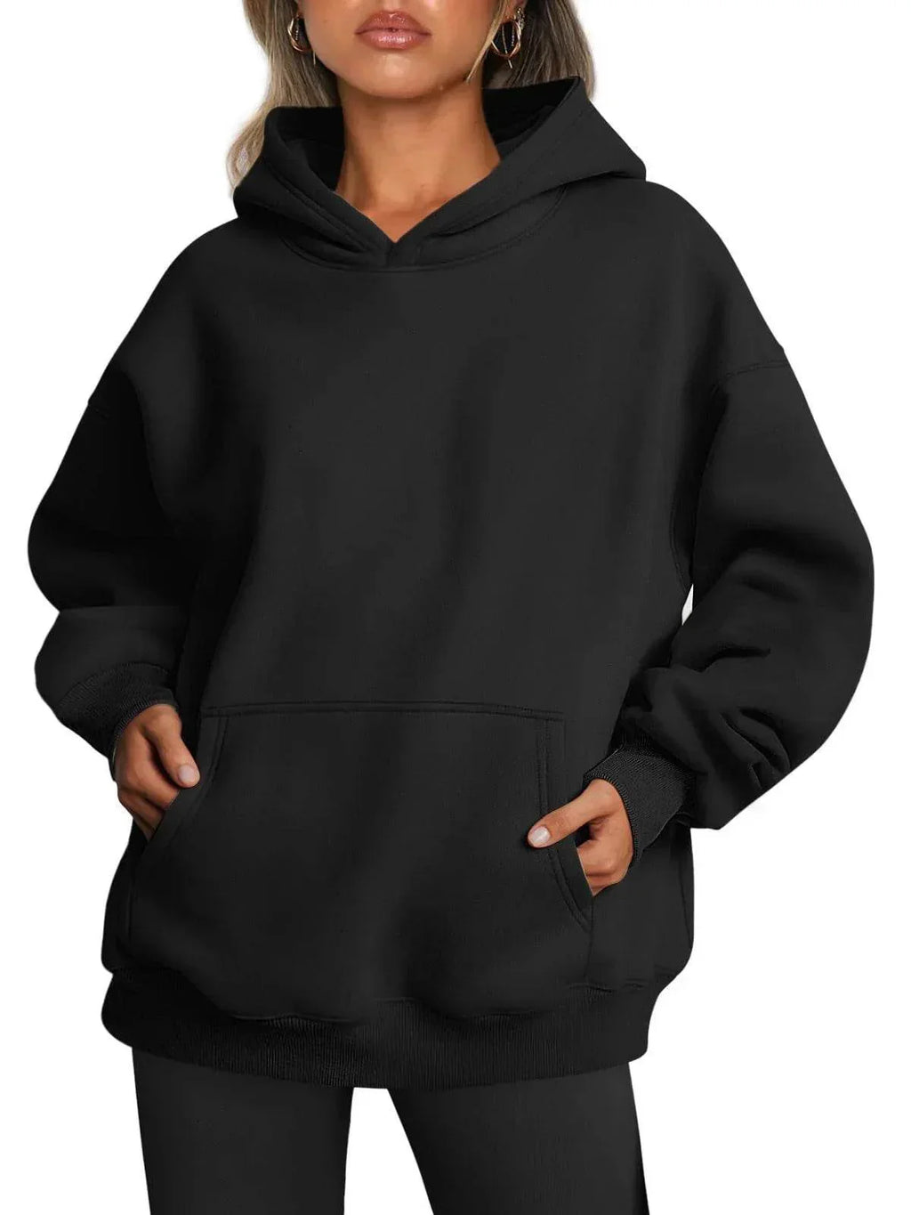 Women's Oversized Fleece Hoodie – Stay Cozy! - ZA-Zola