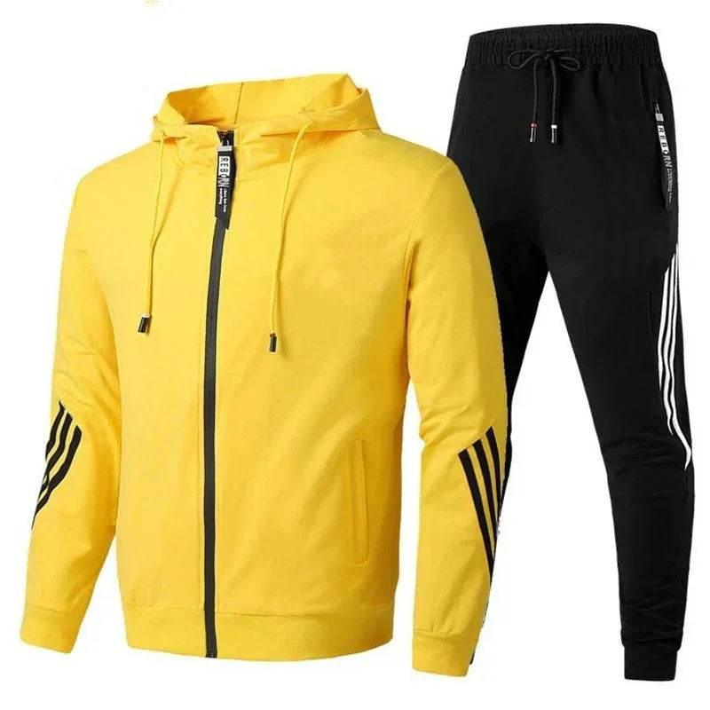 Men's Hooded Sports Set – Tracksuit for All Seasons - ZA-Zola