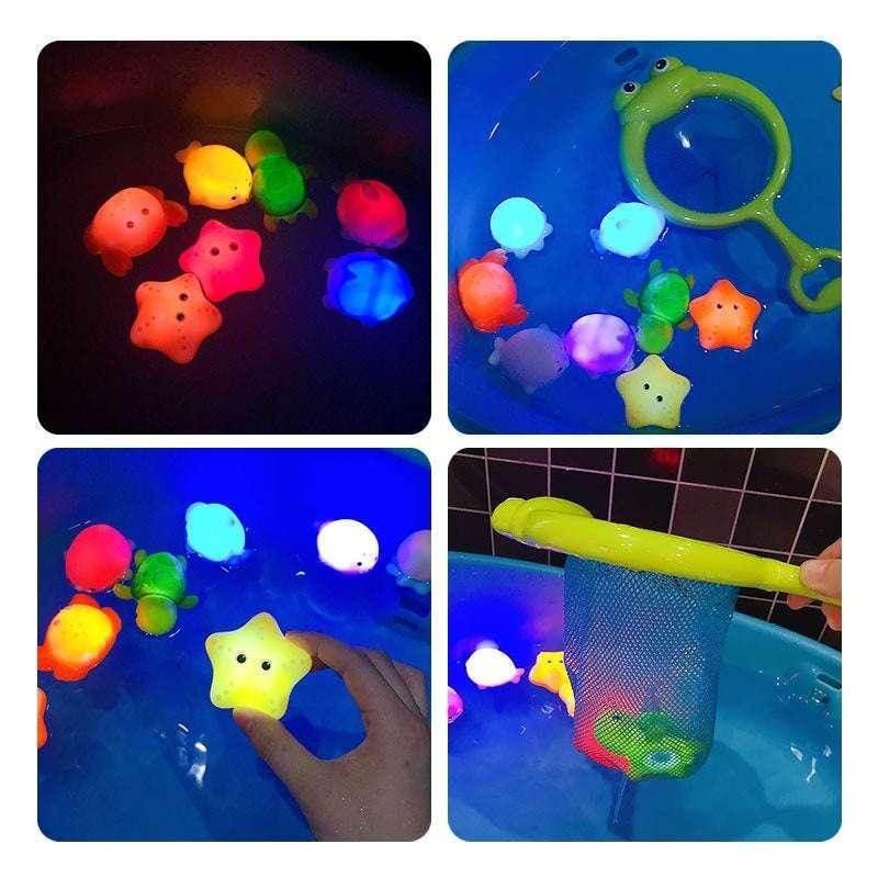 Glowing Floating Animal Bath Toys – Set of 4 - ZA-Zola