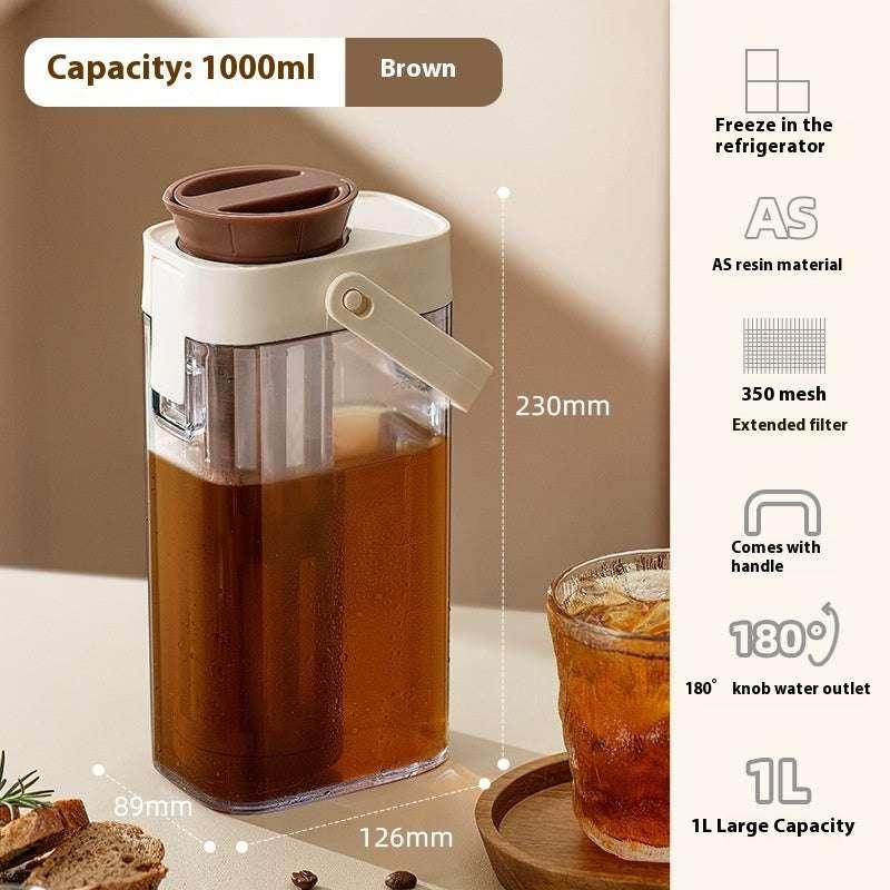 Coffee Cold Extraction Pot – 1000ml Carved Kettle - ZA-Zola